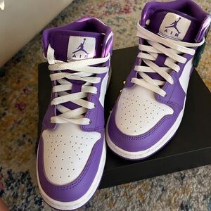 Purple High Top Jordans